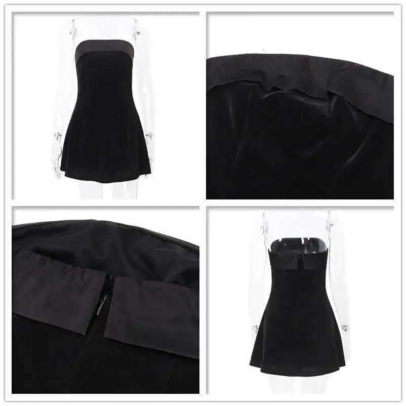 Avrilyaan Velvet Strapless Backless Sexy Dress Women 2024 Evening Party Dresses Bodycon Summer Mini Dress Vestidos XJ250722