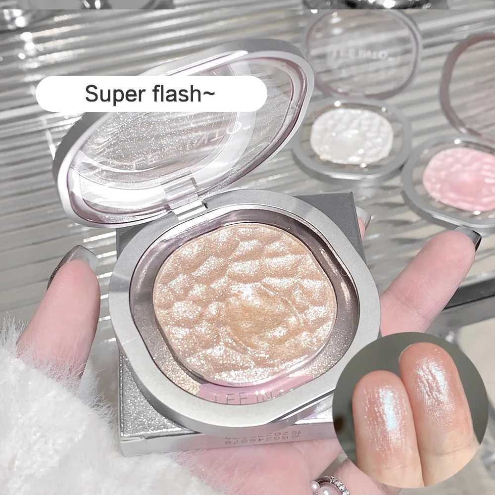 Highlighting Powder Lescent Fine Mashed Soft Texture LEEINTO Non-Flying Powder Brightening Long-Lasting Highlighter Palette W250722