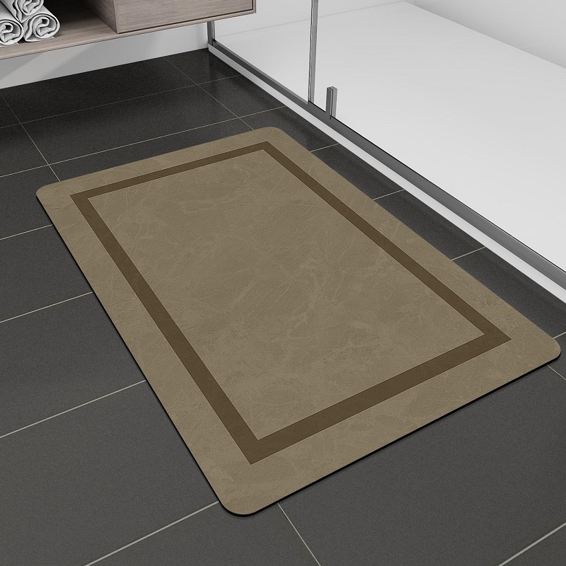 Quick Dry Bathroom Mat - Ultra Thin Magic Rug, Non-Slip & Absorbent for Shower/Bathroom Floors
