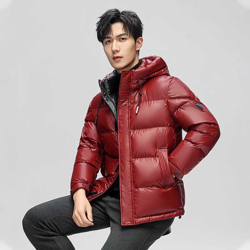 Mens Hooded Casual Down Jacket High Quality Thick Warm Winter Men White Duck Down Jackets Cold Coats Parkas Streetwear W250722