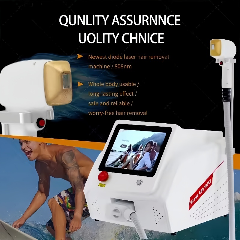 3500W Ice Platinum Diode Laser Epilator 755nm 808nm 1064nm Facial Painless Hair Removal Machine 3 wavelength Suitable for home and beauty salon