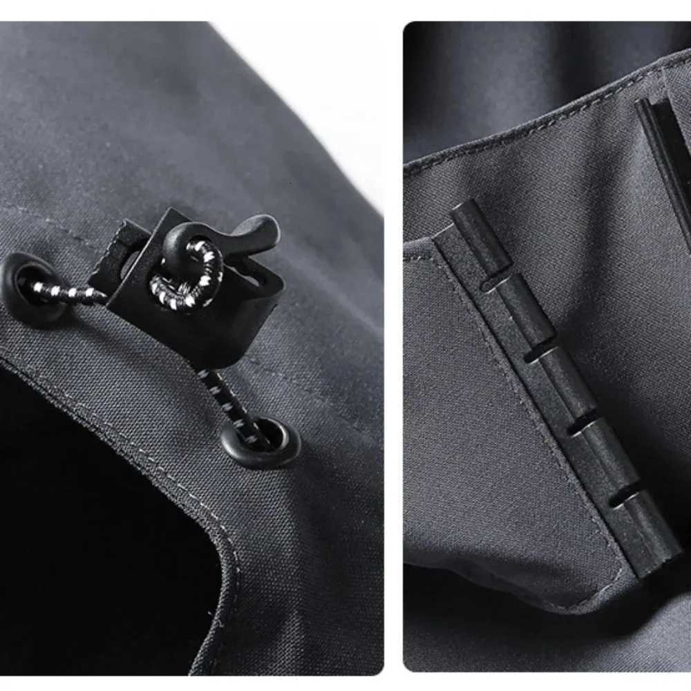 Mens Waterproof Rain Jacket Lightweight Outer Hooded Outdoor Raincoat Hiking Windproof Jacket Climbing Outdoor Jackets W250722