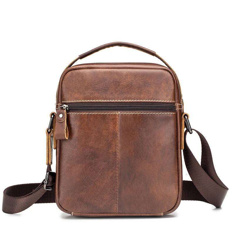 Men's leather shoulder multifunctional and high-capacity cowhide crossbody bag, handbagtote bagluxury bag