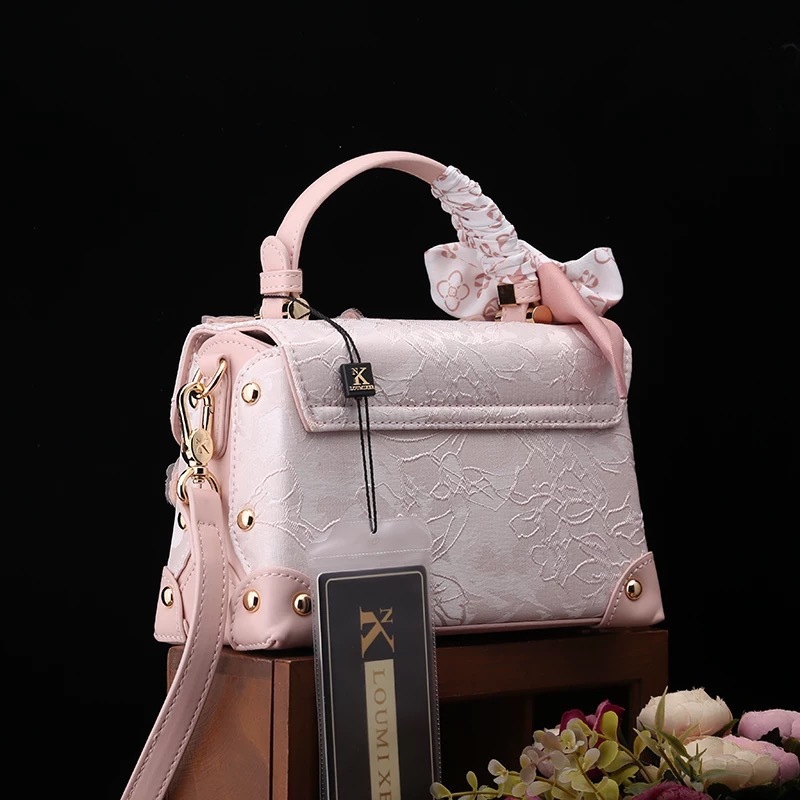 Free shipping designer bag 2025 High End Fashion Butterfly Lace Bag For Women New Lock Handbag Shoulder Bag Crossbody Small Bag