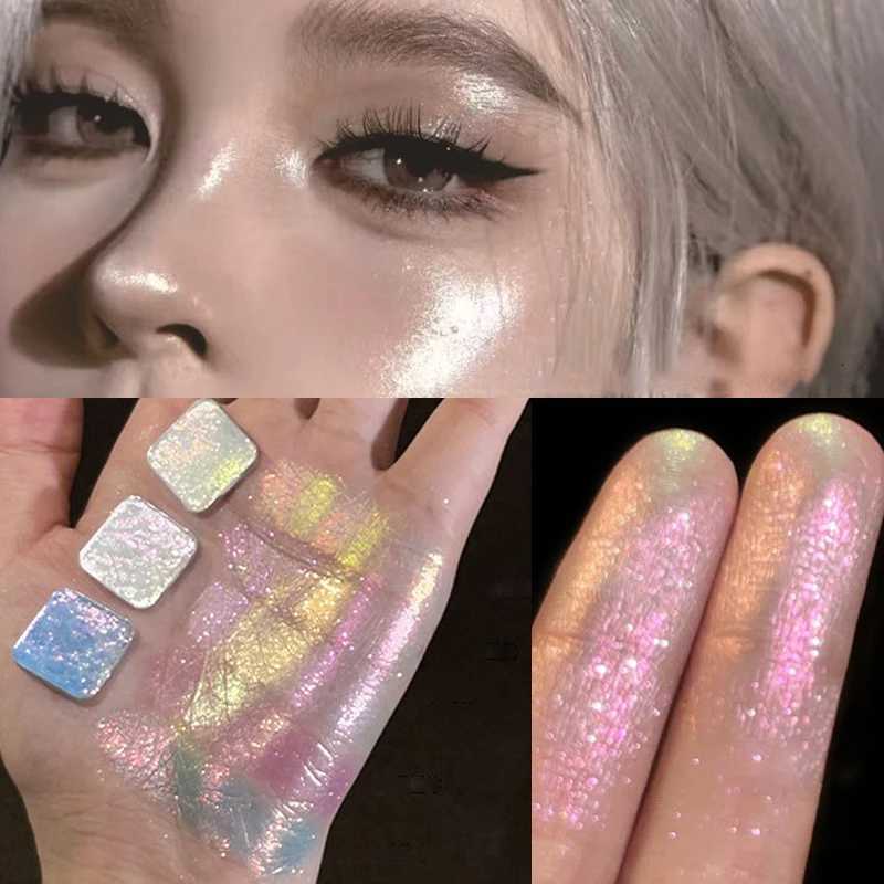 Diamond Monochrome Highlighter Contouring Palette Fine Flash Brighten Eyeshadow Orange Silver Natural Eye Shadow Makeup Cosmetic W250722