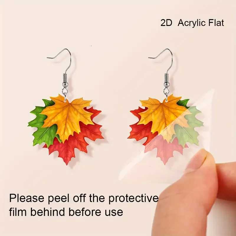 Vintage Vacation Style Acrylic Dangle Earrings Fashionable Mle Design Iron Ear Needle Non-Plated Chic Drop XJ250722
