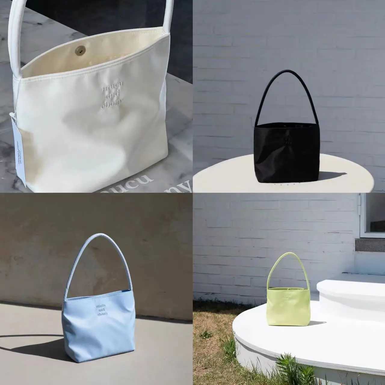 Mucu and Eby Embroidery Handbag Korean Niche Mucu and Eby Tote Bag for Women Y250722
