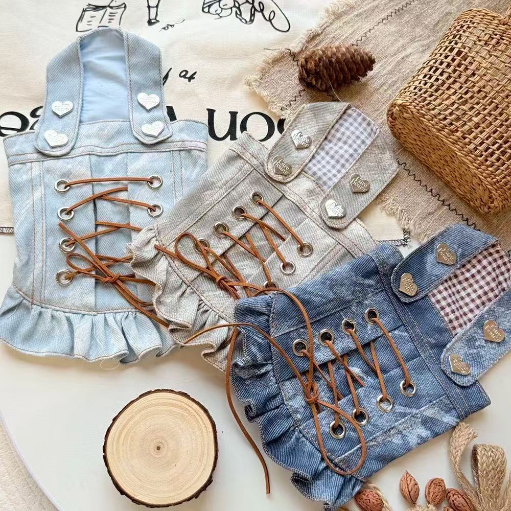 T782 Dog Cat Clothes Pet Princess Skirt Teddy Maltese Small Dog Spring and Summer