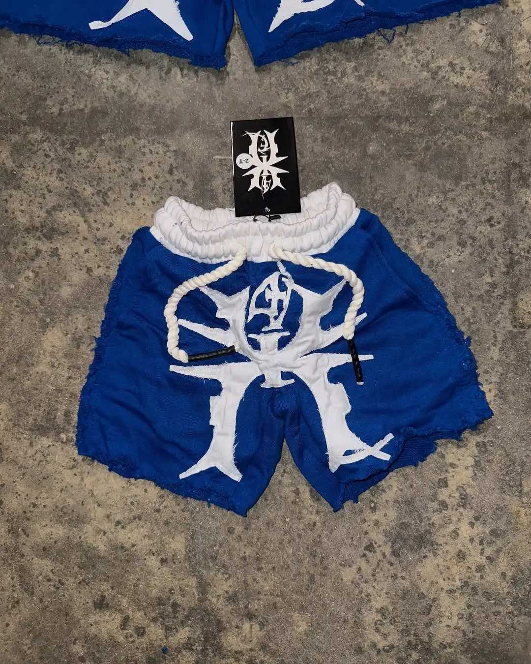 Y2K Popular Shorts Trendy Brand Summer New Patch Embroidery Pattern Casual Shorts Men Harajuku Hip Hop Oversize Sports Shorts Y250721