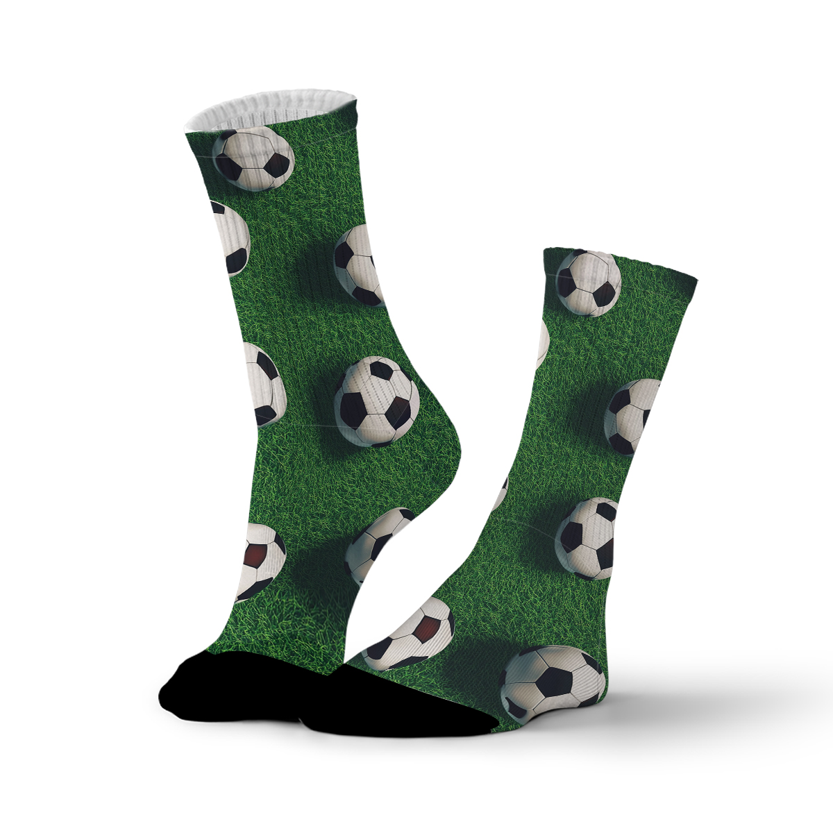Soccer Field & Balls Unisex Tube Designer Socks C081
