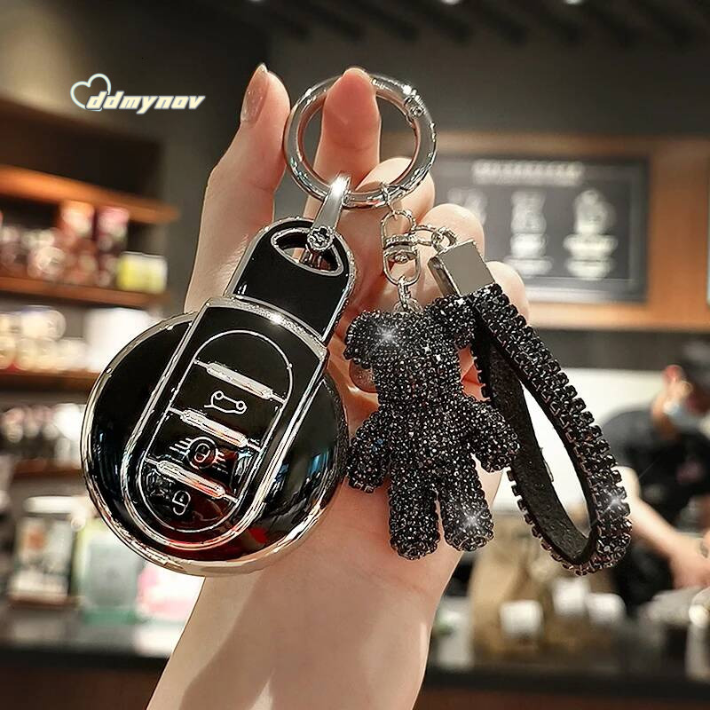 Soft TPU Car Key Case Cover For Mini COOPERS COUNTRYMAN ONE JCW CLUBMAN F56 F55 F54 F57 F60 R60 S Auto Keychain Accessories ddmynov