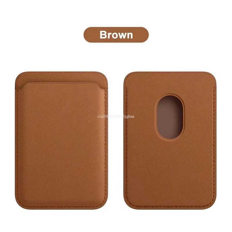 Men Leather Card Wallet Women Phone Magsafe Magnetic Credit Card Holder Bag Case Macsafe Wallet Card Phone Cover Bag Accessories G250722