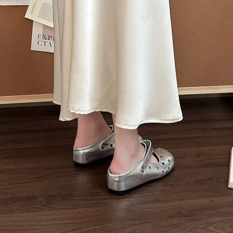 Fashion Versatile Casual Mary Jane Clogs for Women 2025 Summer New Two-Way Breathable Closed-Toe Sandals