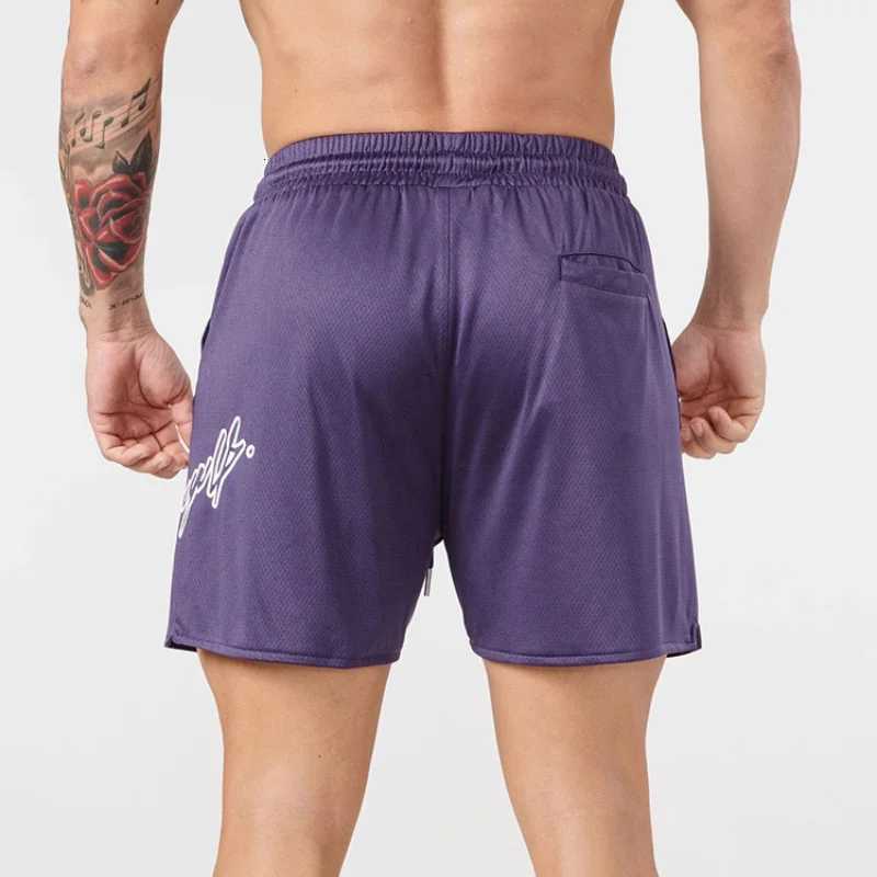 Trend Mens Mesh Beach Swim Casual Shorts Man Quick Dry Loose Basketball Jogger Short Pants Gym Fitness Sport Running Sweatpants Y250814