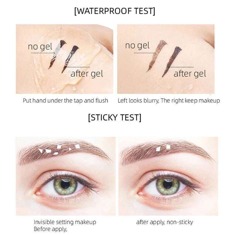 Waterproof Transparent Gel Styling Cream Long Lasting Fixing Brow Soap Makeup Clear Liquid Eyebrow Sealed Layer Cosmetic X250722