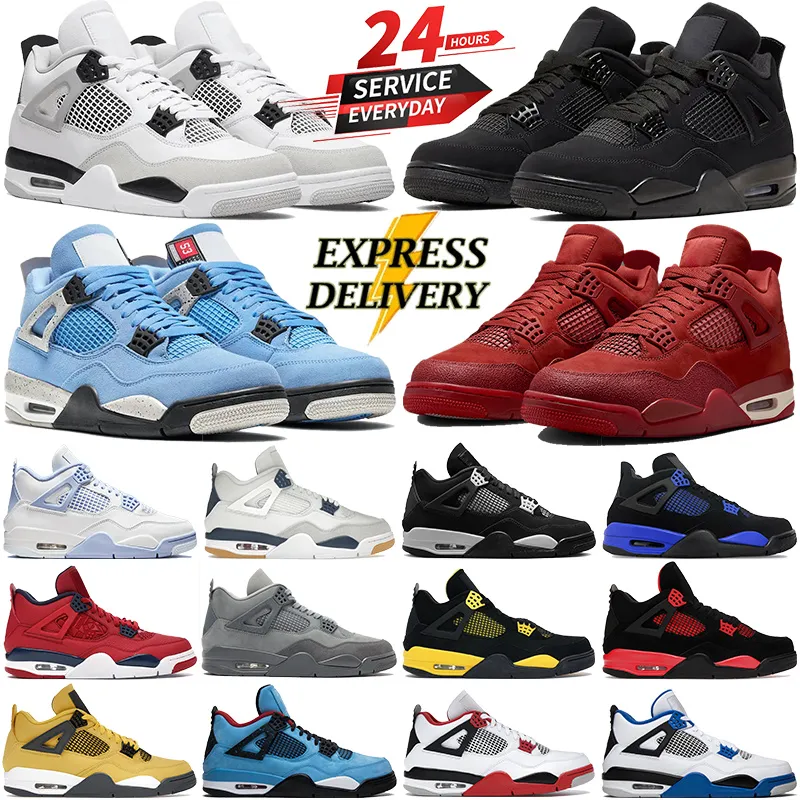 Designer 4s 5s 6s 9s 11s 13s basketball shoes Cat Pink Blue White Black Meatllic Cool Grey Cherry Flu Game hunder Bred mens sneakers womens trainers size36-45