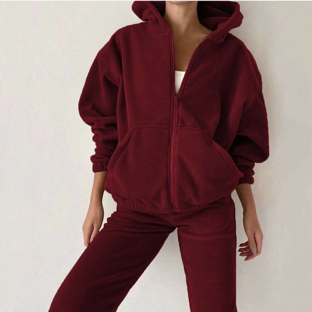 Autumn Winter Women's New Fashion Sports Casual Sweatshirt Set B5