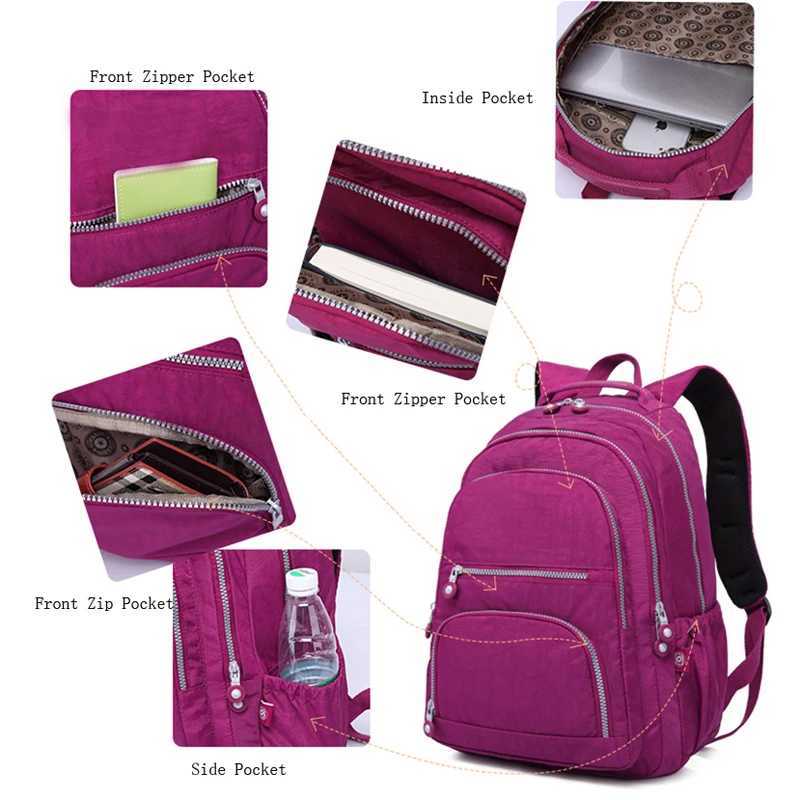 2023 Fi School Backpack Student for Teenage Girls and Boys Travel Backpack Bag Wen Nyl Waterproof Laptop Backpack Unisex Y250722