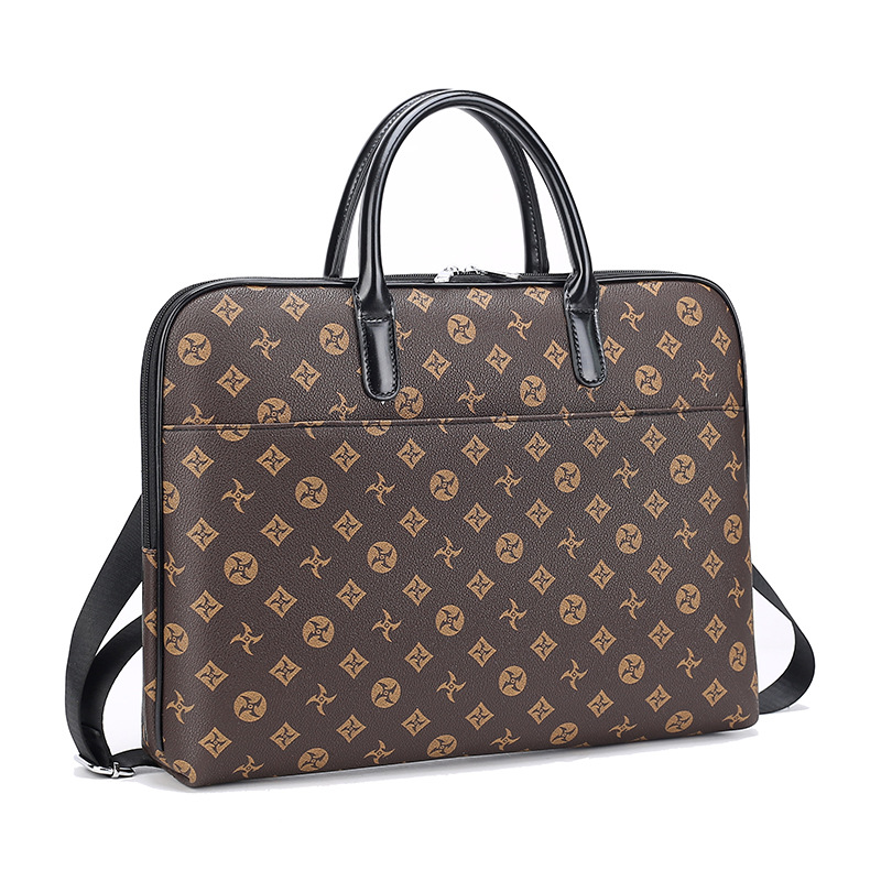 Printed bag handbag business computer briefcase one shoulder crossbody bag women one shoulder document 2025