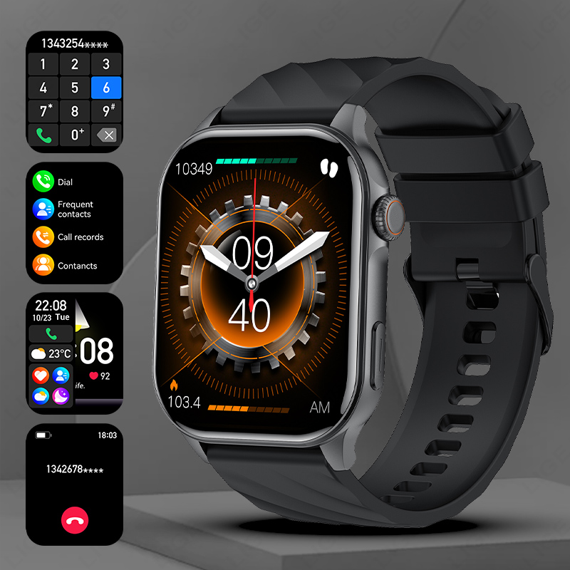 LIGE Fitness tracker with heart rate monitoring/peeper/calorie, activity tracker smartwatch sleep monitor IP68 health tracker pedometer, suitable for 