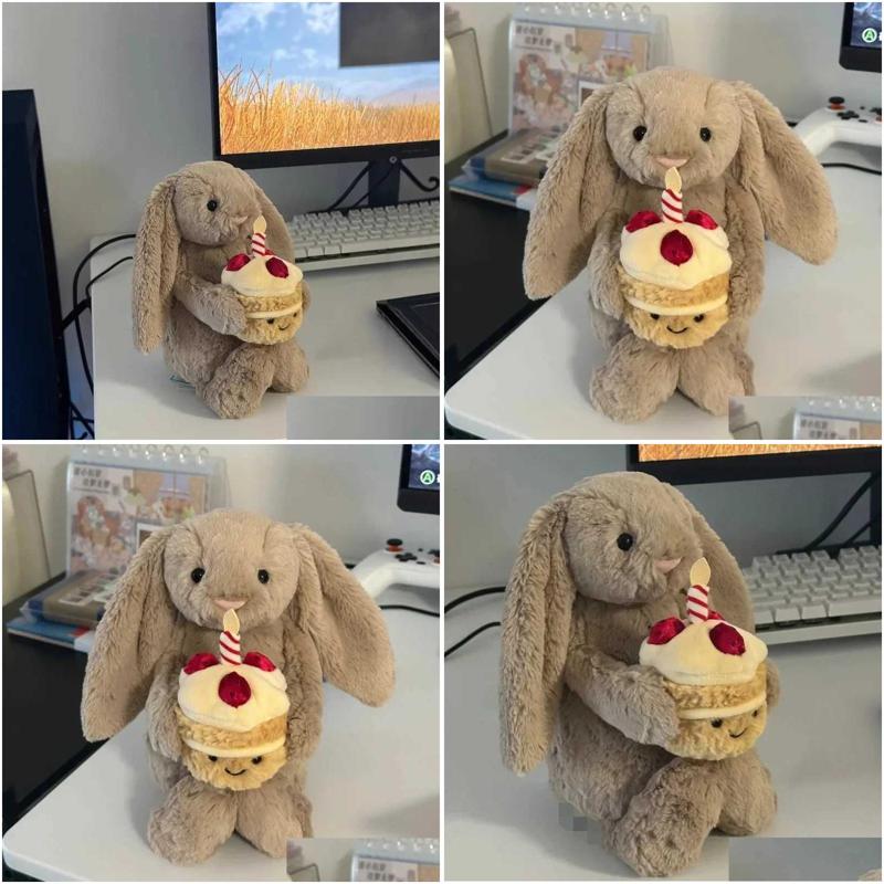 Stuffed Plush Animals Toy 30Cm Shy Bonnie Rabbit Decorates Holiday Gifts For Cats Dogs And Pets With Birthday Ce Doll Y250425 Dr Otvgf XJ260303