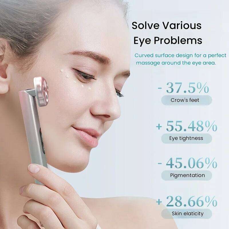 New Model 7 Color LED Massager with Heating Vibration Anti-Aging Eye Care Device for Dark Circle Removal & Eyelid lifting