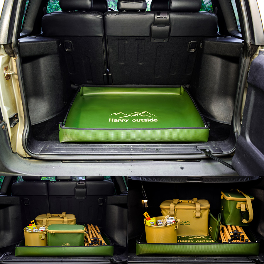 Car Trunk Cushion Waterproof Picnic Blankets Non-Slip Bottom Lightweight & Portable- Beach Mat Sandproof & Easy Clean for Festival, BBQ Party, Outdoor