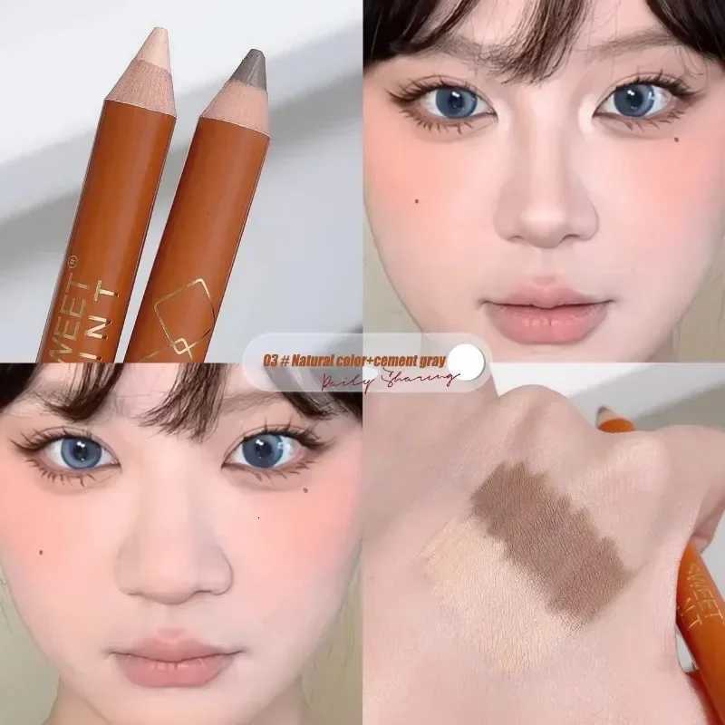 Double Head Face Contour Pen Matte White Highlighting Contour Stick Brightening Skin Tone Concealer Pencil Face Bronzers Makeup W250722