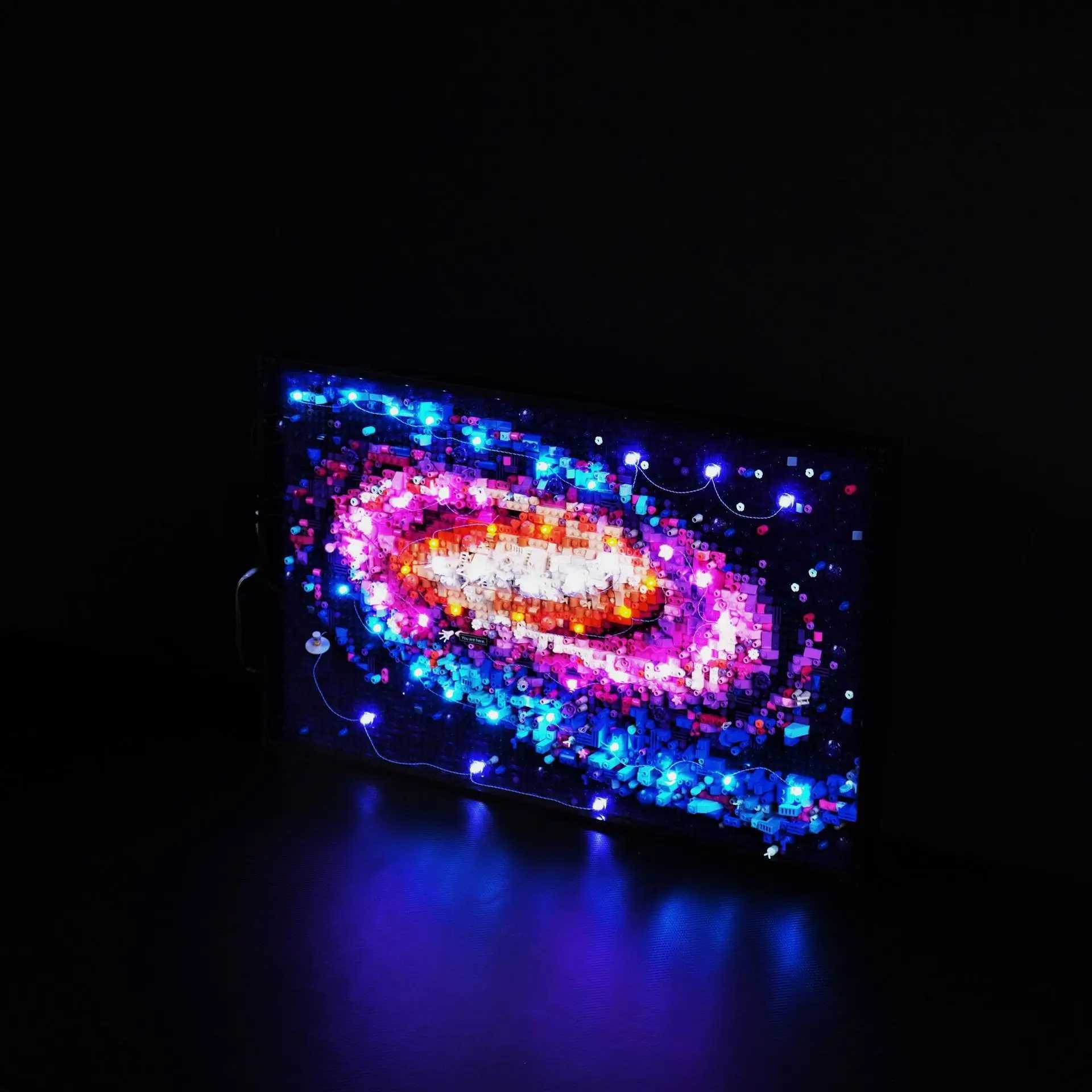 With Light 3091pcs Moc 31212 The Milky Way Galaxy Building Blocks Sets Diy Creative Decorate Bricks Toys Kids Educational Gift L250721