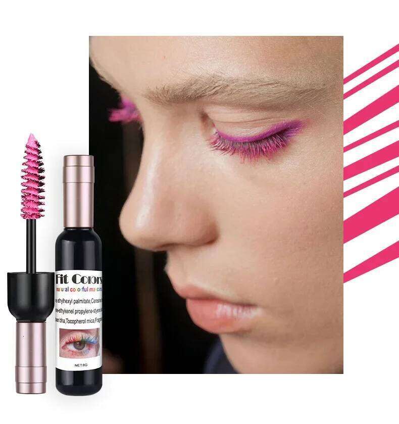 1PC Colorful Eyelash EyeLashes Extension Curling Lengthen White ple Cosplay Makeup Glitter Point Dia Mascara X250722
