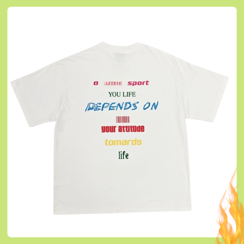 Summer Fashion Short-Sleeve Tee - American Aesthetic with Trendy Alphabet Patterns Support customization