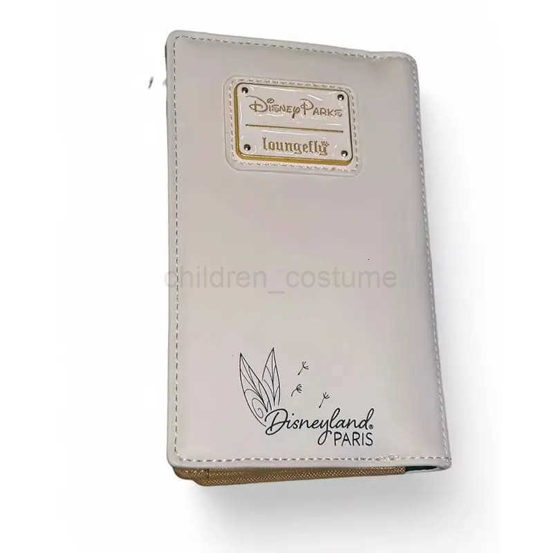 Disney Wallet Loungefly Tinker Bell Collection Disneyland Embroidery Wallet Card Bag Storage Bag Coin Purse Fashion Girls Gifts W250722