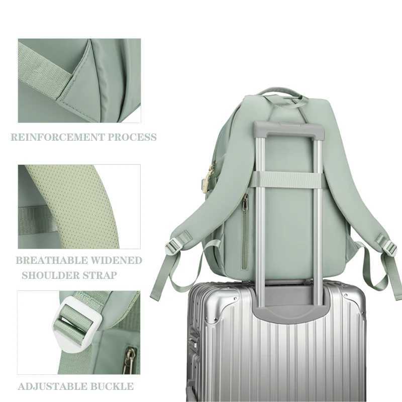 15.6-inch large student backpack nylon waterproof large capacity backpack for men and womens leisure backpack Y250722