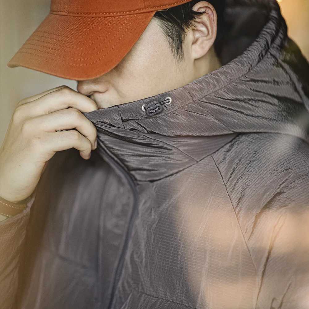 90% White Duck Down Hooded Gray Jacket Thickened Warm Coat for Mens Winter Clothes Versatile Puffer Jacket W250722