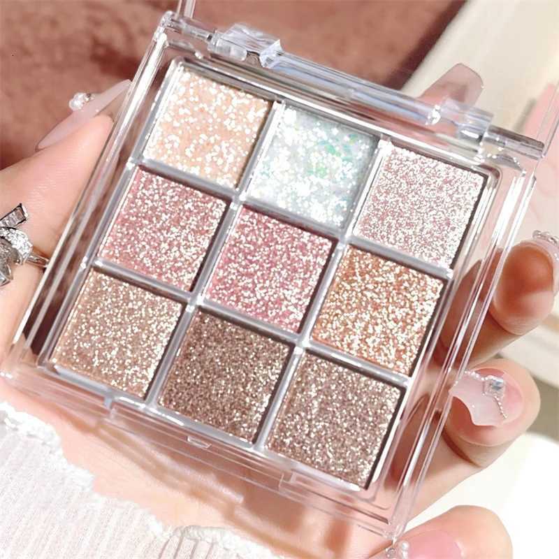 9-Color Glitter Eyeshadow Palette Pink Eyeshadow Palette Dream Girl Eye Makeup Palette Shiny Eyeshadow Eye Pigments W250722