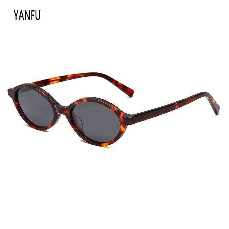 New Thin Polarized Oval Sunglasses Women Driving Eyewear Female Acetate Fashion Retro UV400 Outdoor Glasses Eyeglasses Beach