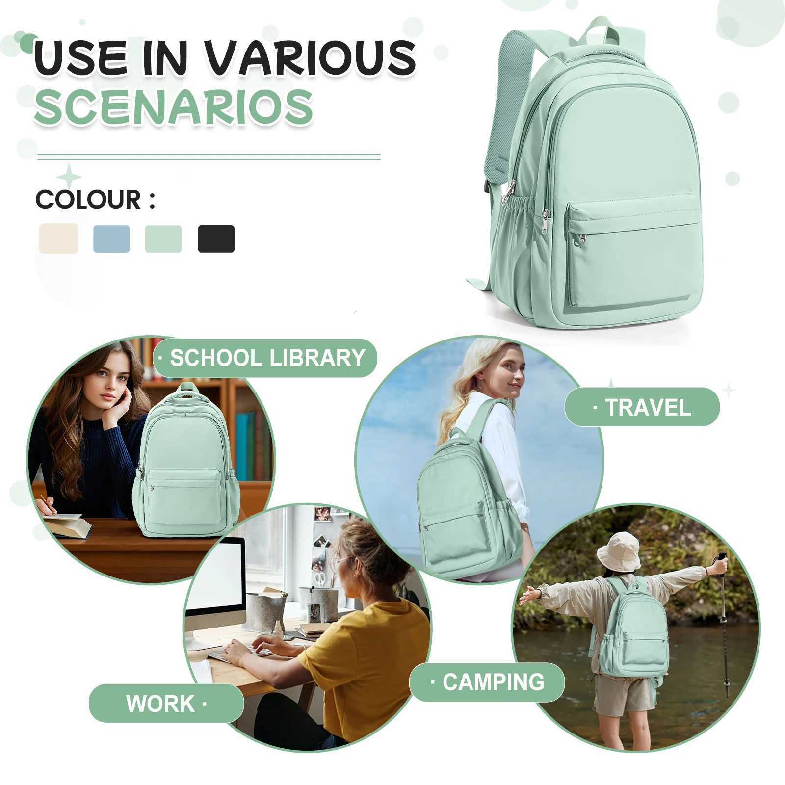 Lightweight Style Nyl Backpack School Backpack for Primary Middle Bookbag teens student Travel backpack Multiple Compartments Y250722