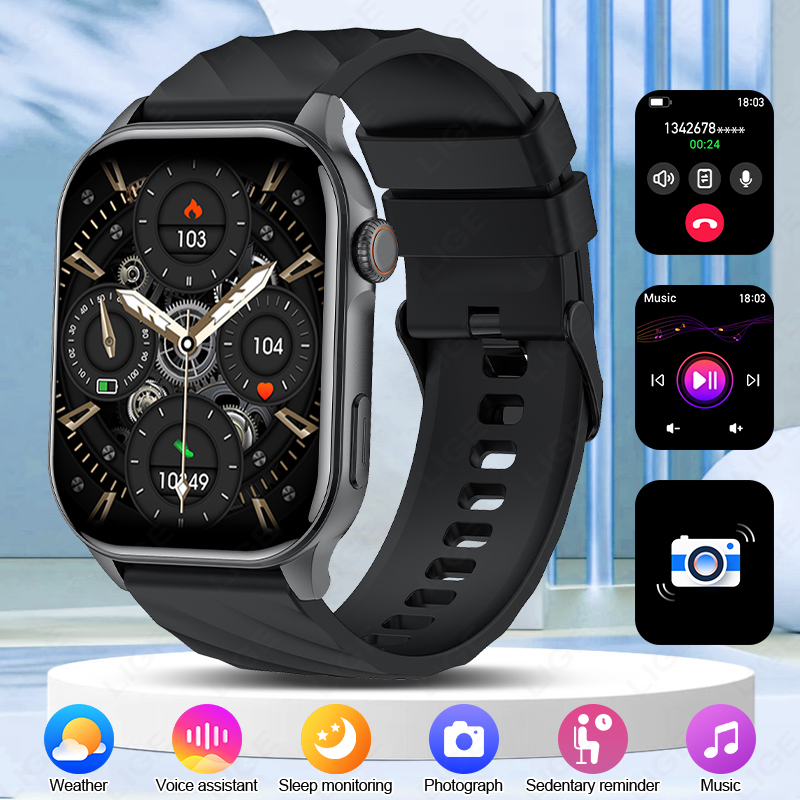 LIGE Fitness tracker with heart rate monitoring/peeper/calorie, activity tracker smartwatch sleep monitor IP68 health tracker pedometer, suitable for 