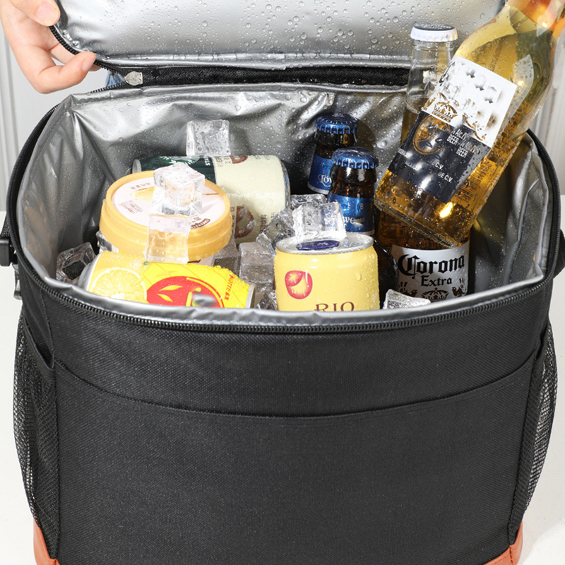 1pcs Thick Oxford Fabric Picnic Lunch Bag Large Capacity Insulated Cooler Tote Thermal Bag for Outdoor Camping and Daily