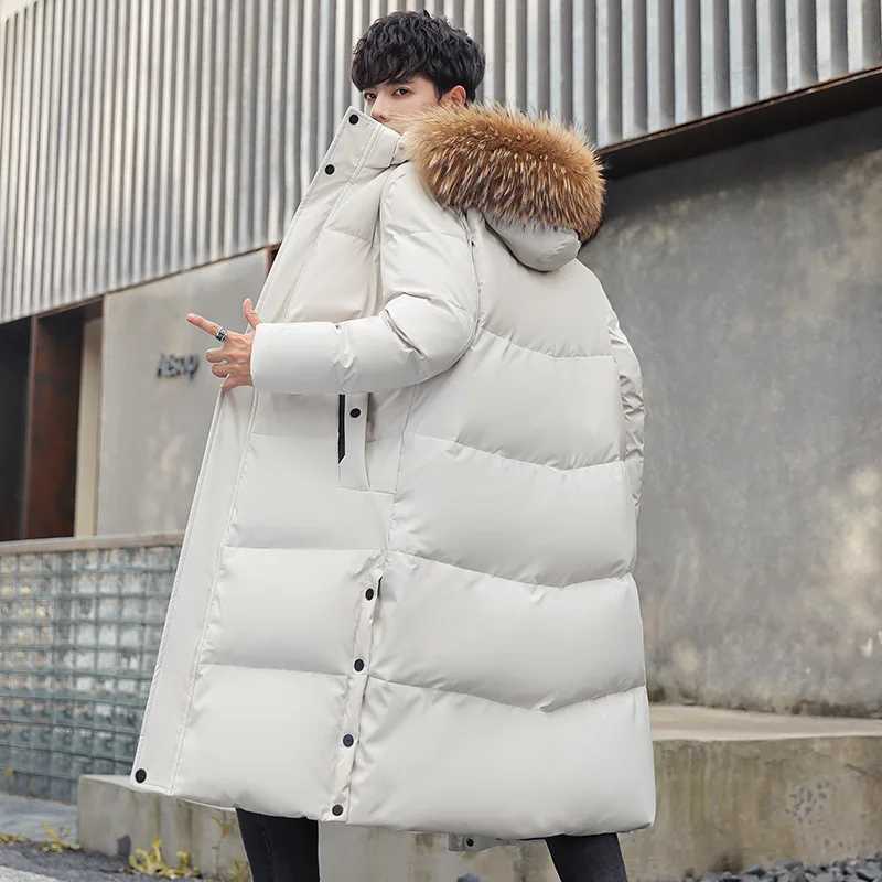 Length Puffer Coat Man With Fur Collar Hooded Duck Down Coat Female Feather Parka Waterproof Winter Women Long Puffer Jacket Men W250722
