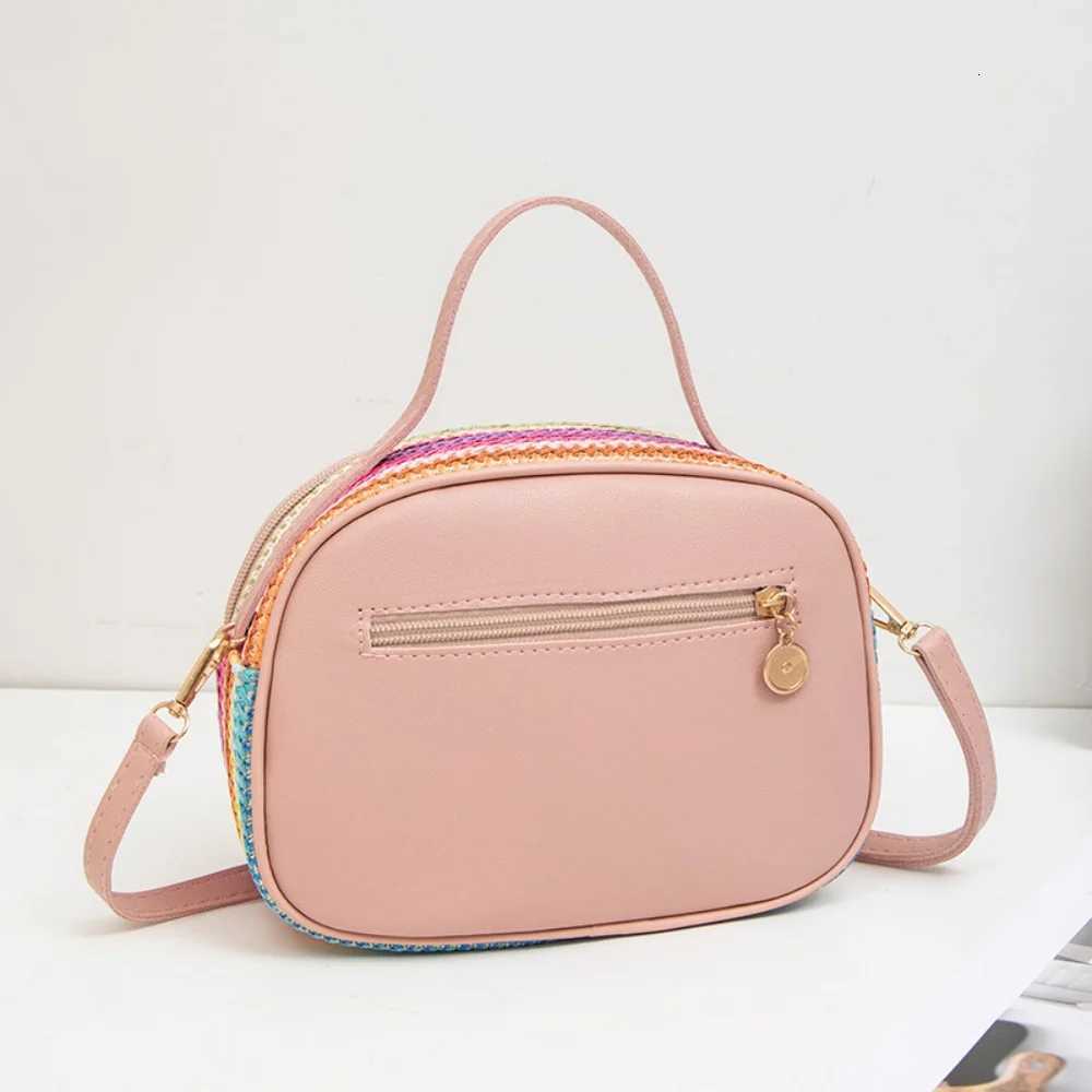 Rattan Knitting Wen Str Bag Beach Summer Chain Small Purse and Handbag Fem Shoulder Crossbody Bags Travel Design Flap Bag Y250722