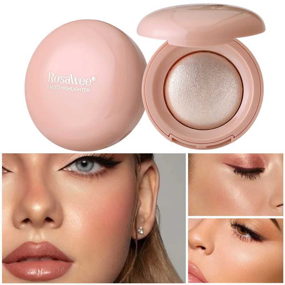 Long-lasting waterproof fine shimmer highlighter natural glossy effect brightens the contour and modifies the face. W250722