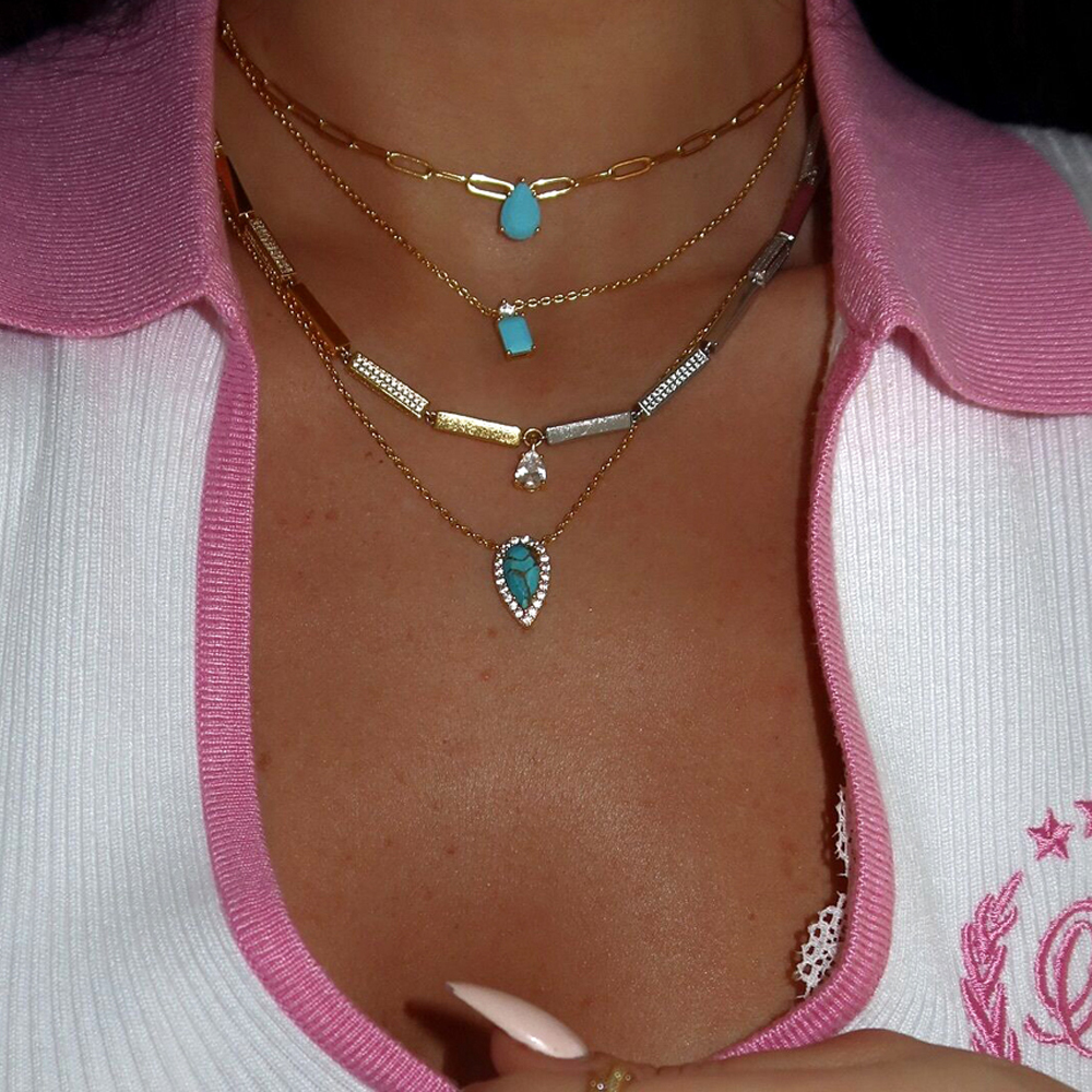 sdzstone 2025 New Multi Color Spliced Bamboo Chain Bling Cubic Zirconia For Women Fashion Elegant Geometric Jewelry