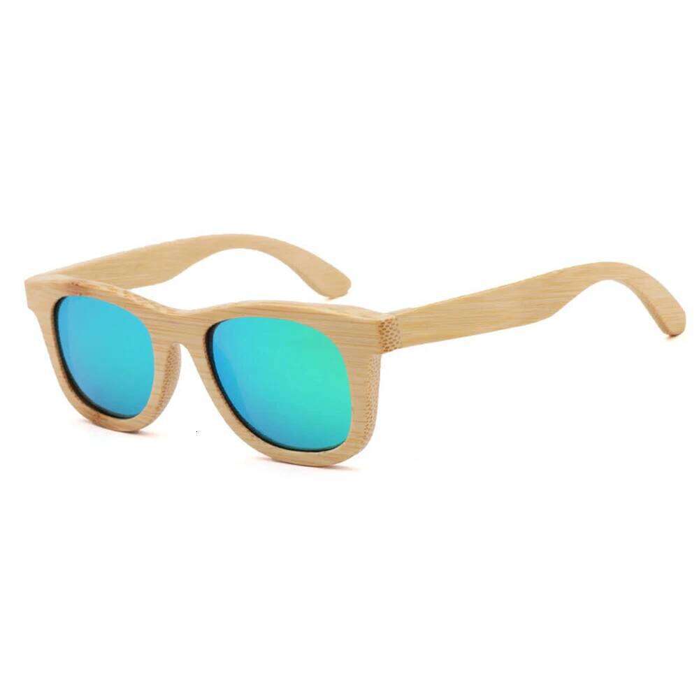 BerWer Fashion Bamboo Wood Vintage Sunglasses Children Brand Designer Sun Glasses Wooden Driving Eyewear
