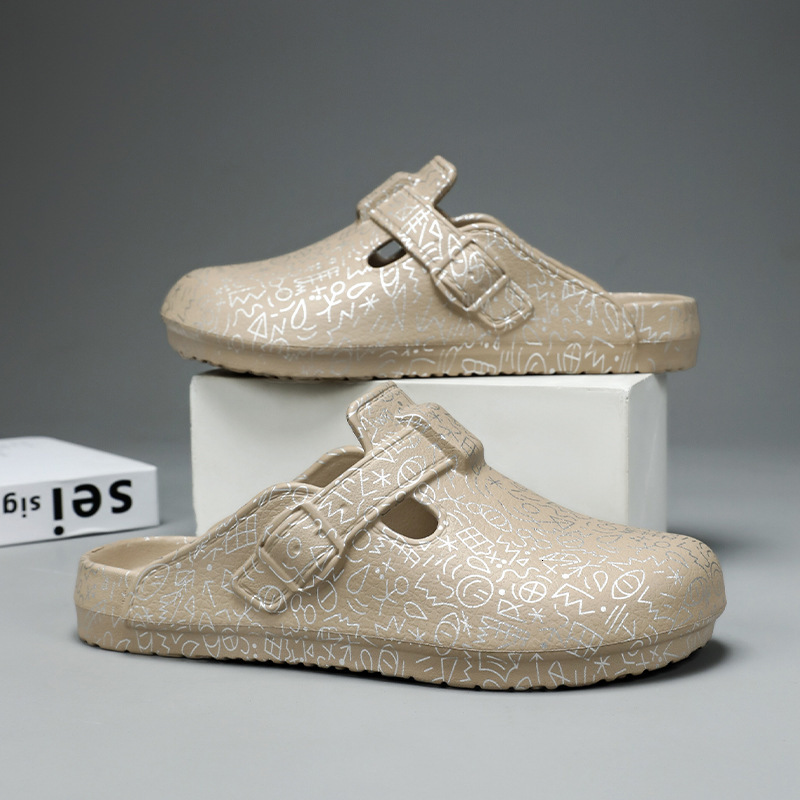 Luxury Brand Designer Shoes Manet K8030-3- Couple Boken Slide Sandals-36-47-P23