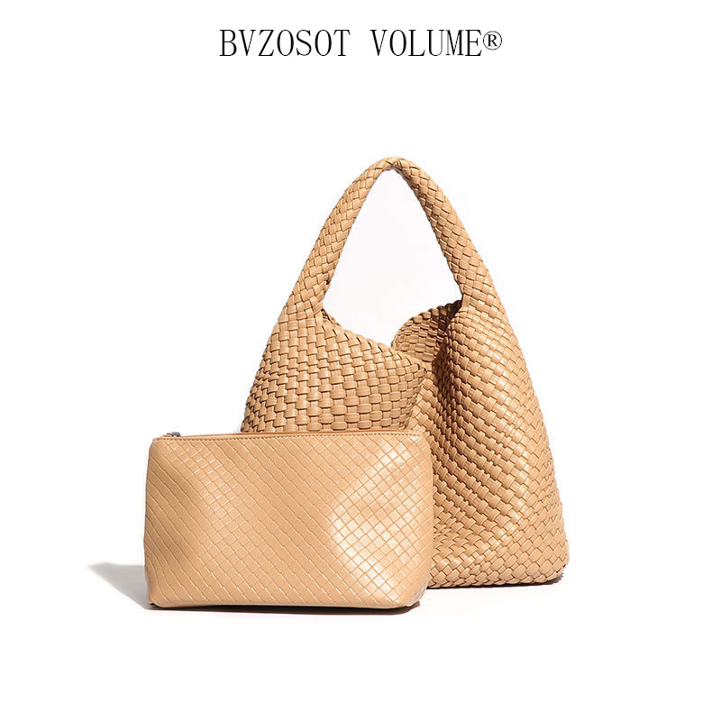 BVZOSOT VOLUME BVZOSOT VOLUME Hand - woven bags, hand - carried tote bags trendy women's bags large - capacity under - arm single - shoulder bags