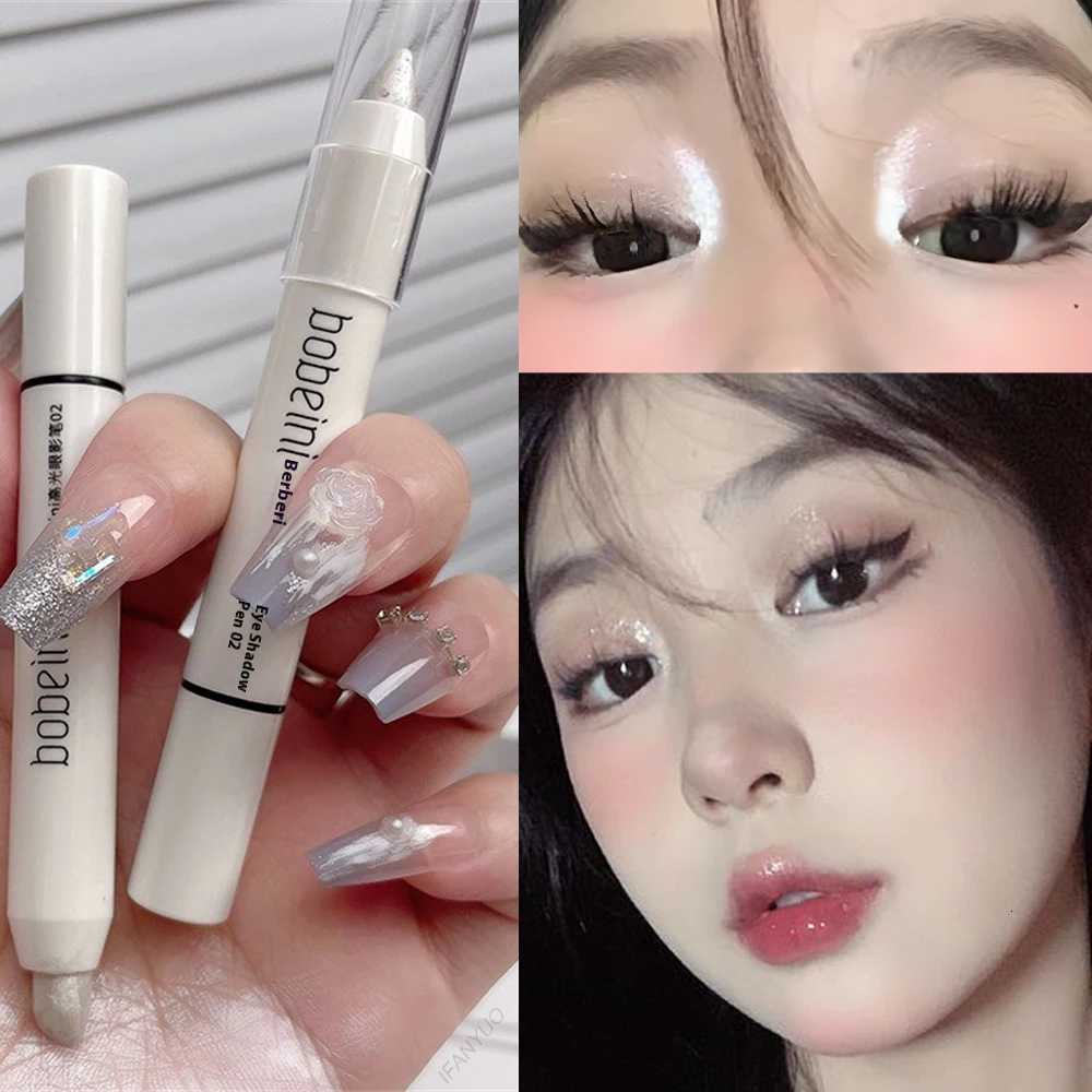 Eye Makeup Highlighter Pencil Under Eye Brightener Pencil Dual-End Eye Shadow Stick Smudge-Proof Eye Makeup Face Contouring W250722