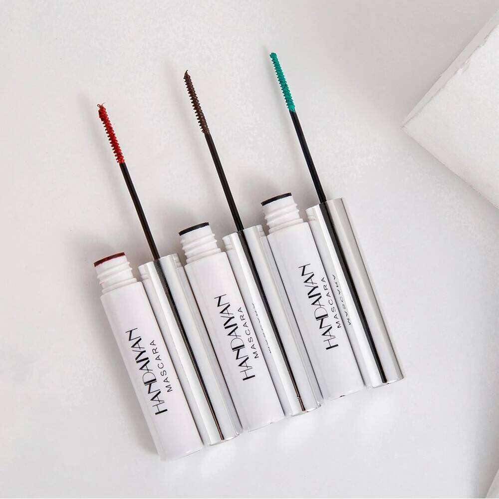 HANDAIYAN White Mascara Eyelashes Curling Liquid Pen Mascaras Makeup Eye Lash Thick Cosmetics Tool Lengthening Colored Brush X250722