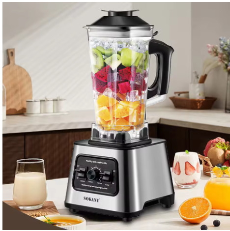 6000W Powerful Blender, Blender Smoothie Maker Table Blender with 2.5L Container, Professional Blender Mixer for Ice,Nut,Fruit