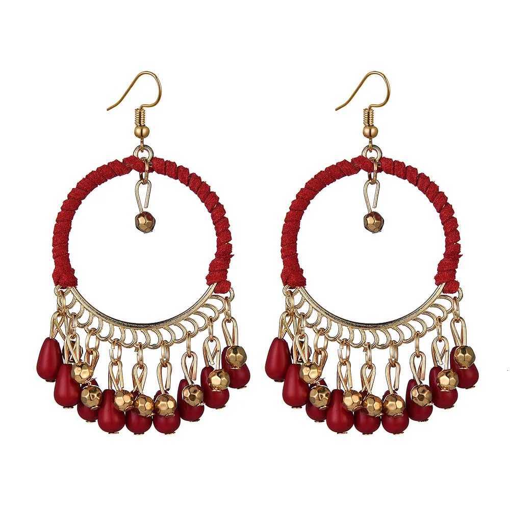 New Ethnic Round Braided Dangle Earrings for Women Bohemian Retro Tassels Drop Earrings Jewelry Female Party Accessories XJ250722